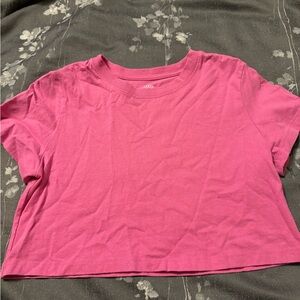 Urban Outfitters Pink Cropped T-Shirt Size Small
